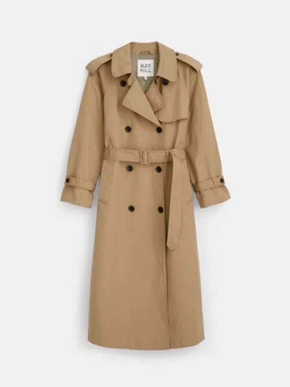 NWT Alex Mill Spring in Tokyo Trench in "Olive" Khaki Tan Size Small